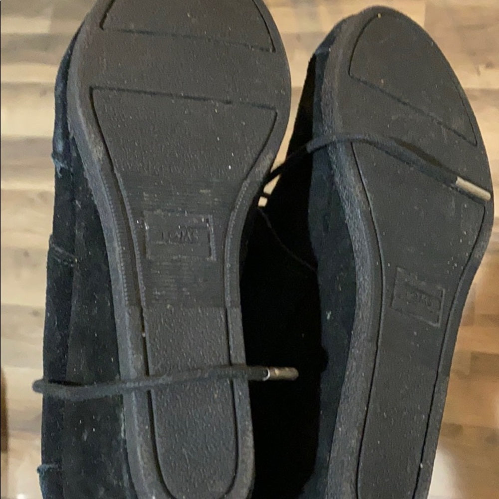 *Tom Black Bootie Wedge