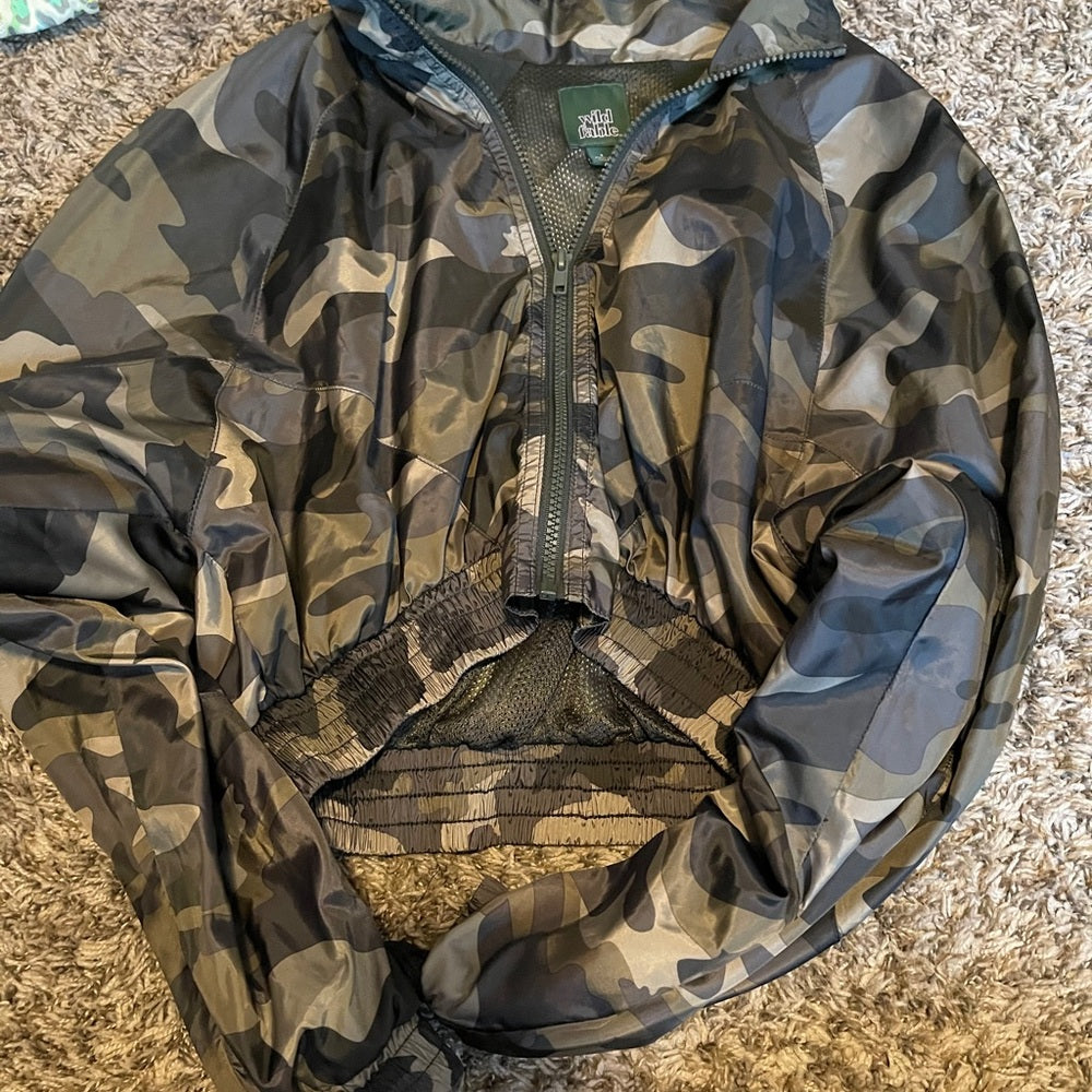 *camo crop jacket