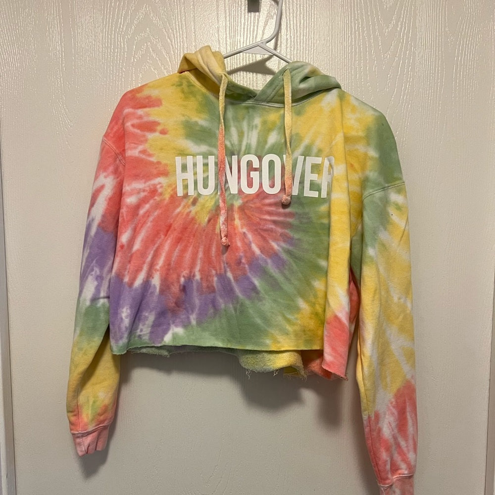 *hungover crop hoodie