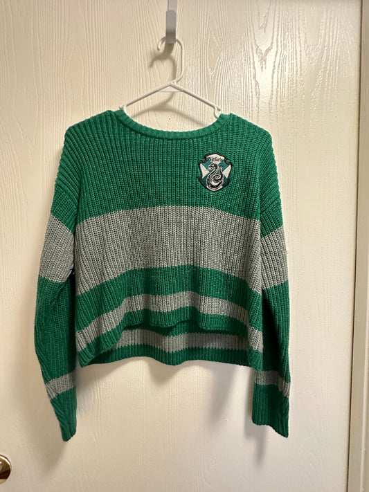 harry potter slytherin cropped sweater