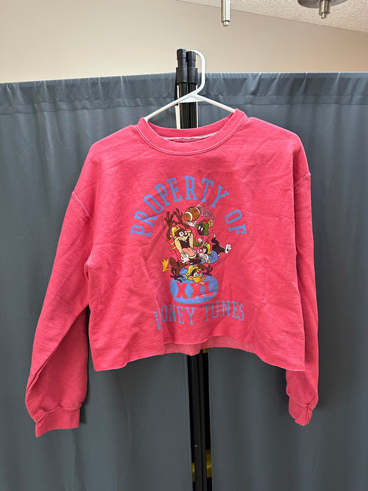 looney tunes crop crewneck