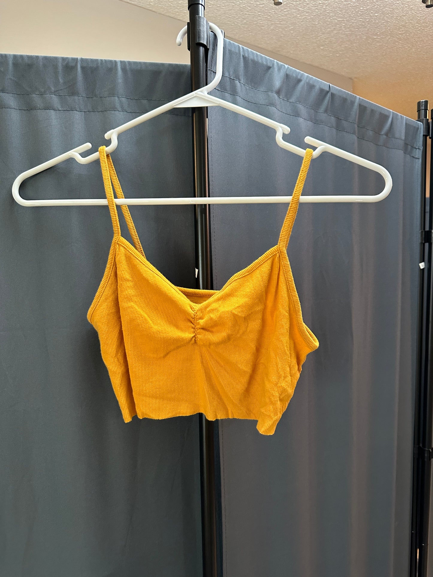 yellow crop top