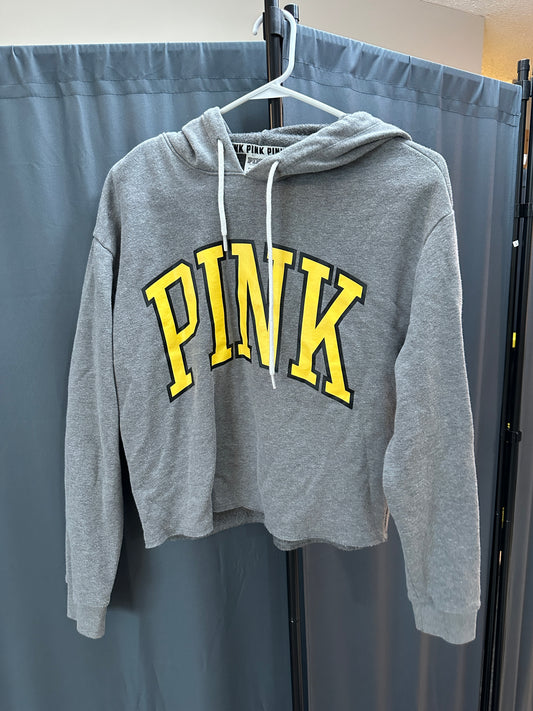 vs pink cropped hoodie