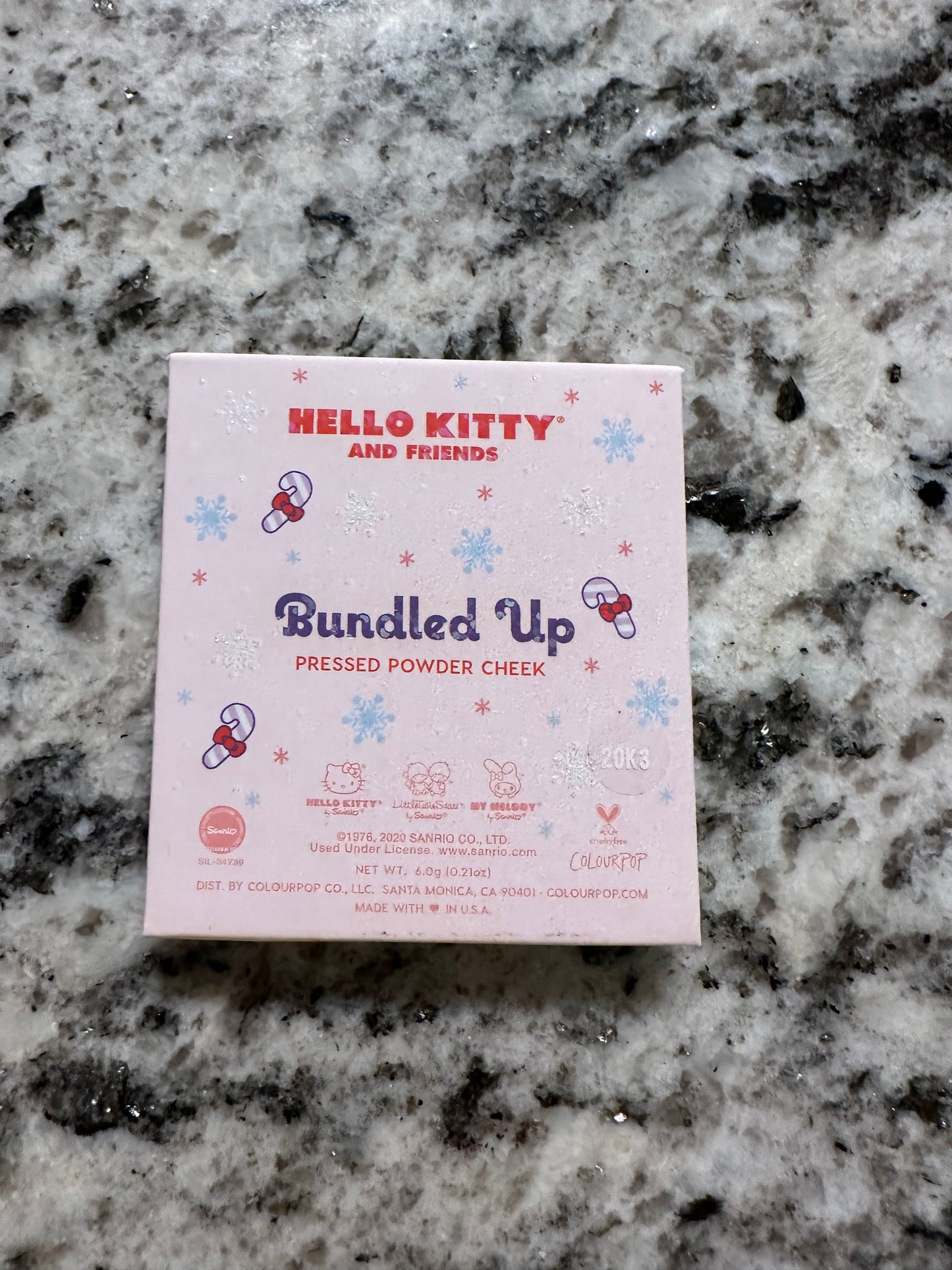 colourpop x hello kitty blush (bundled up)