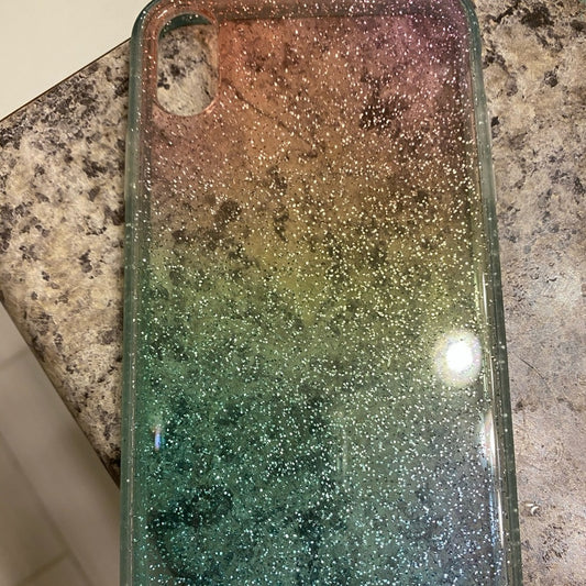 *Iphone XS Max rainbow glitter case