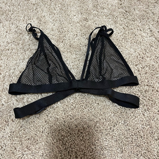 *mesh and strappy bralette