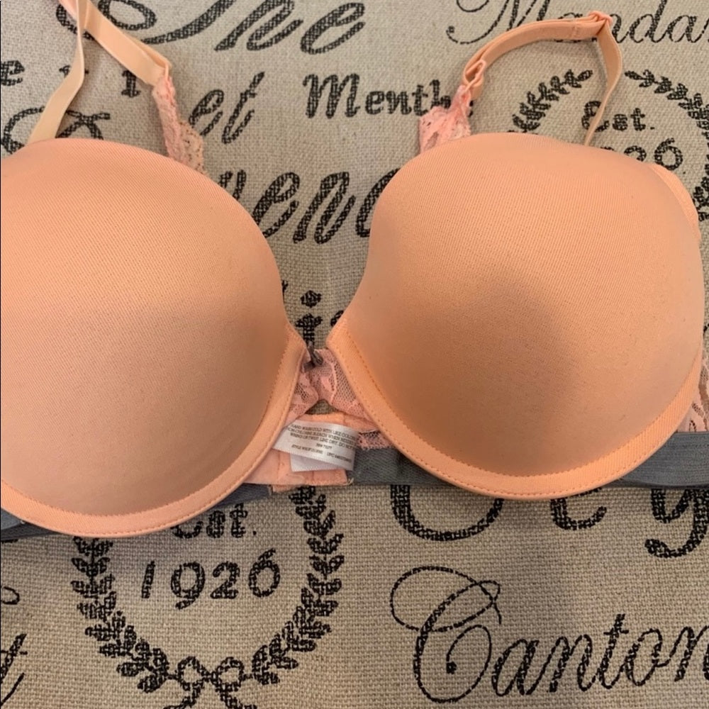 *Orange Push Up Bra