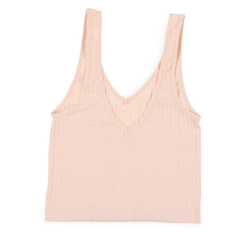 *SEAMLESS V NECK TANK