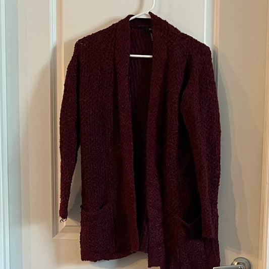 *Maroon Sweater with Pockets