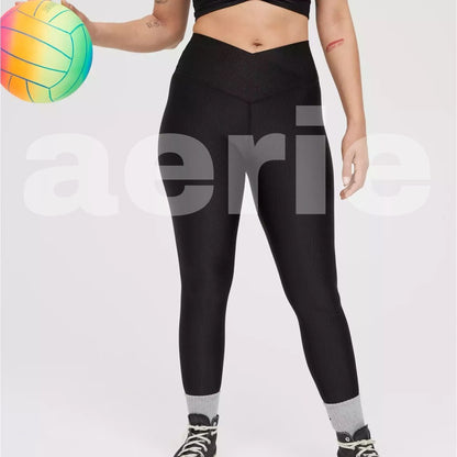 *aerie crossover shine leggings