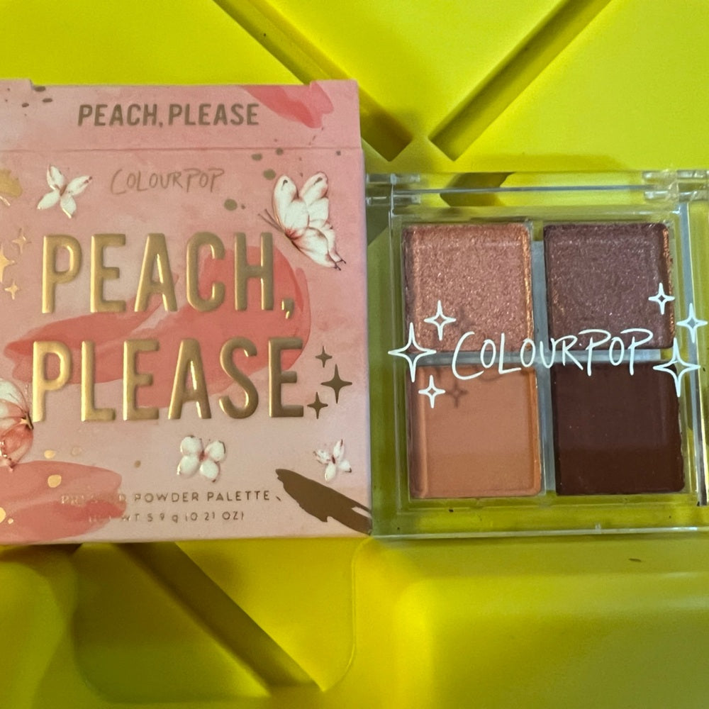 *colourpop eyeshadow palette (peach please)