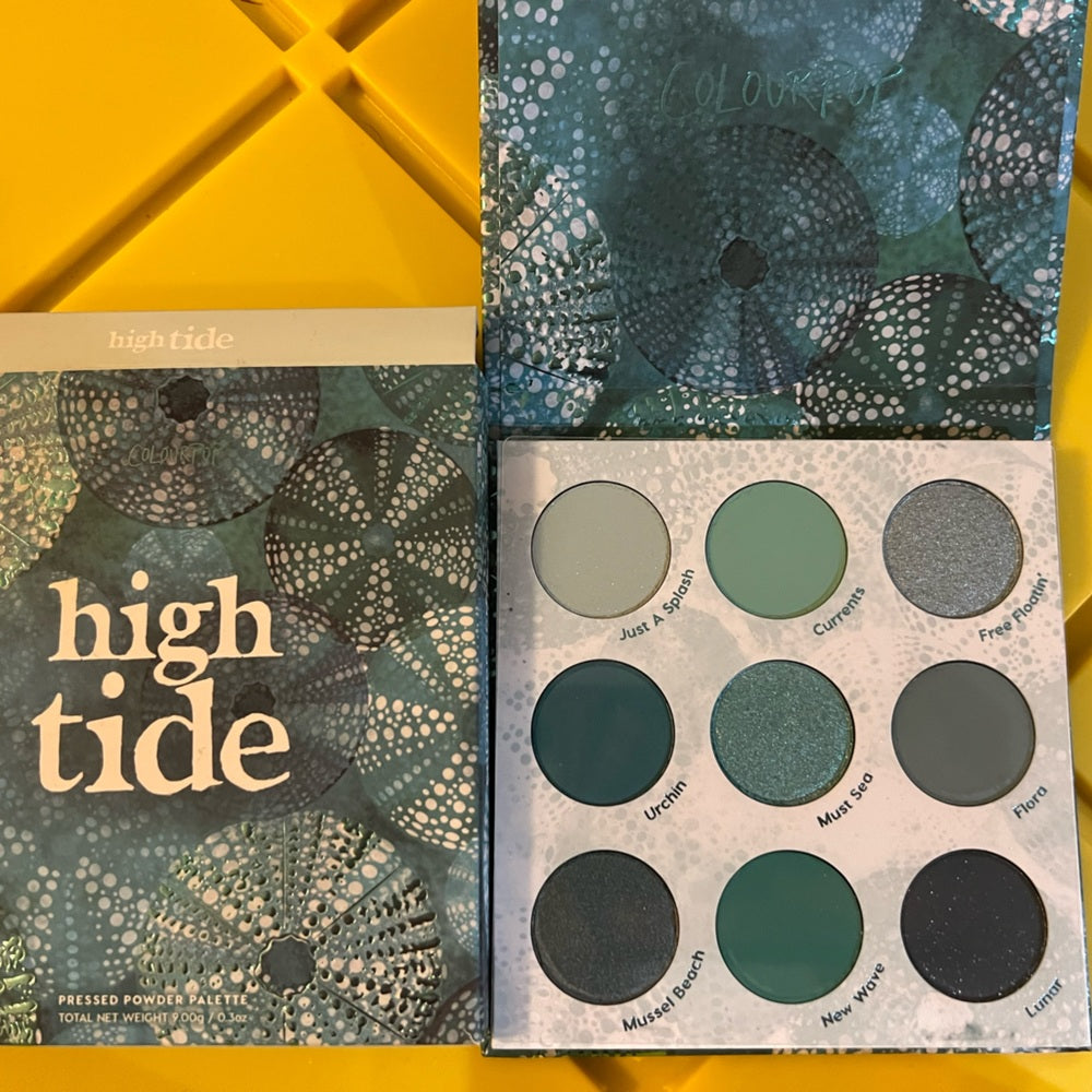 *colourpop eyeshadow palette (high tide)